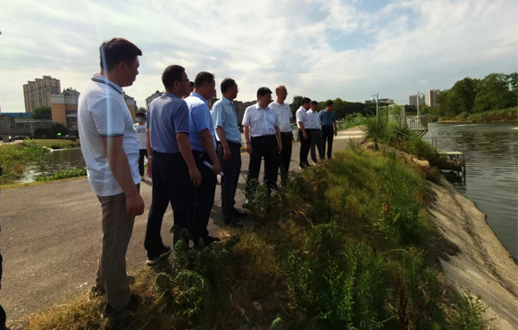 省生态环境；ざ讲熳榈交茨狭入湖口水质提升站检查工作